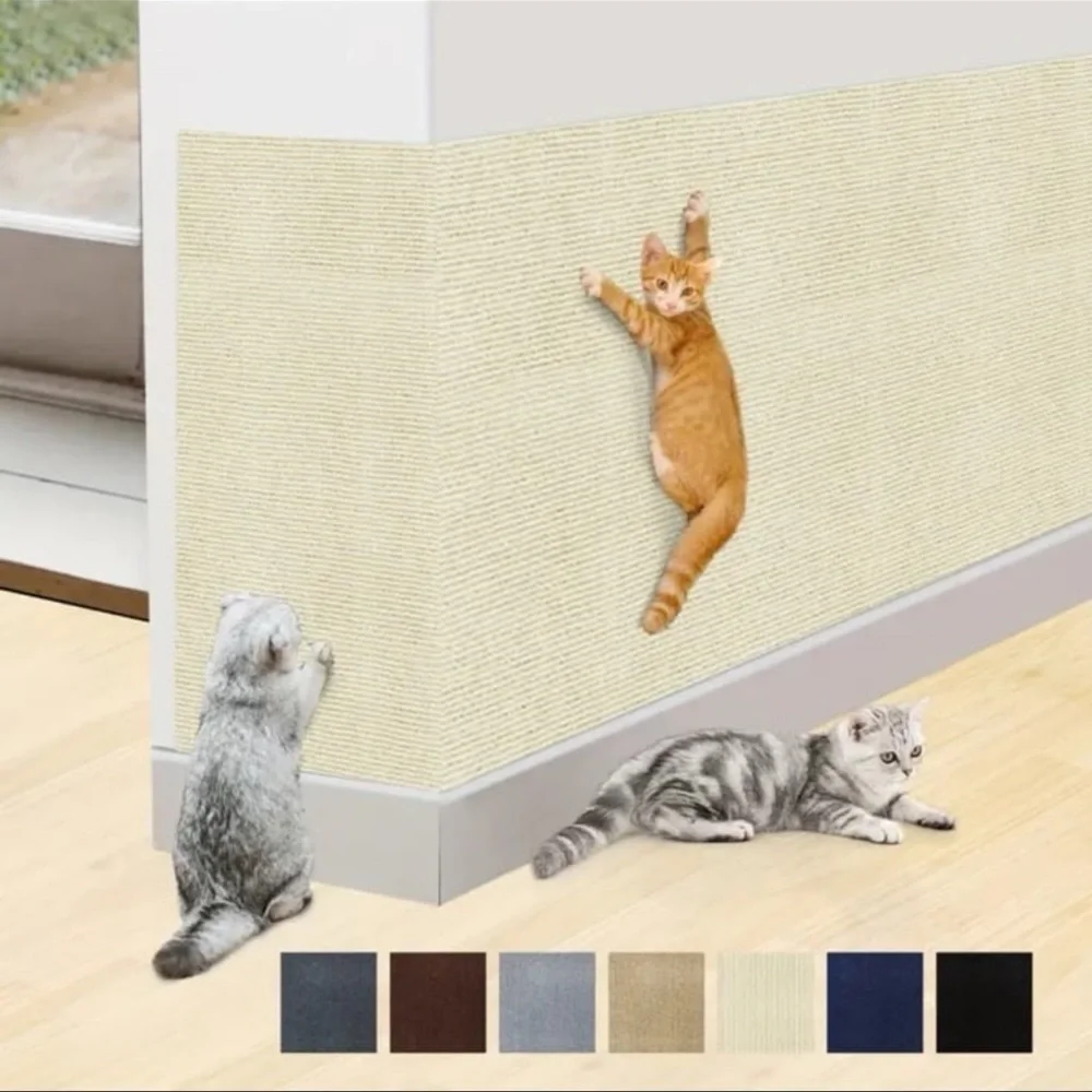 Durable Cat Scratching Mat - Self-Adhesive, Scratch-Resistant Felt Pad for Walls